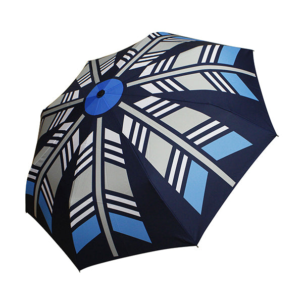 和柄テキスタイル三つ折り畳み傘－矢車紋 氷｜和傘・和柄傘の「北斎グラフィック」公式通販